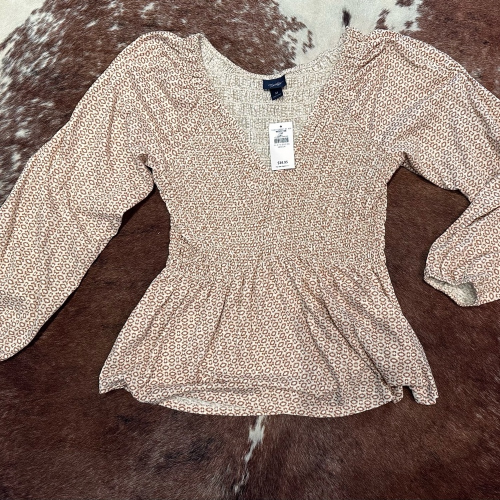 Daytrip Beige Floral Blouse